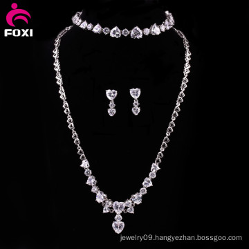 Wuzhou Foxi Brass Material Zircon Jewelry Fashion Jewelry Sets